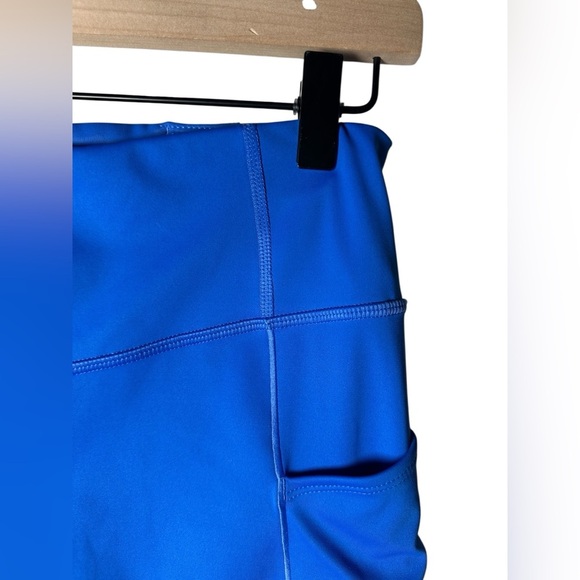 Brooks Running 2-in-1 Pocket Shorts Blue Women’s Size M High Waist - Picture 3 of 6